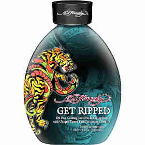 Ed Hardy Get Ripped Cooling Bronzer Tattoo Fade Protection Tanning Lotion