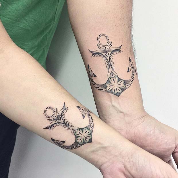 Anchored Together by maestro tattoo