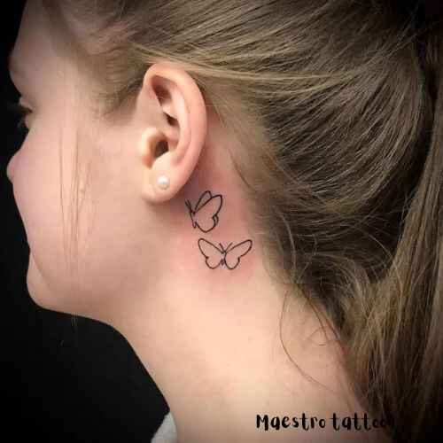 butterfly outline tattoo image
