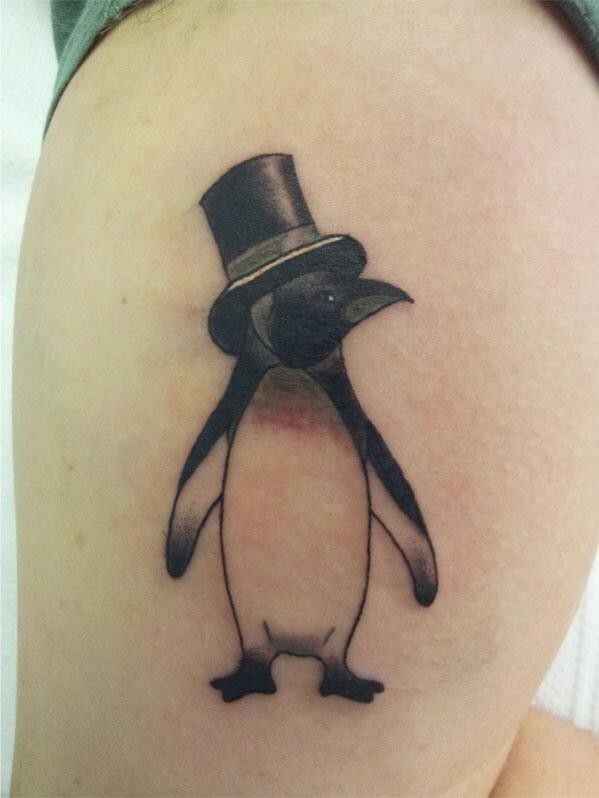 Captain Penguin tattoo image 