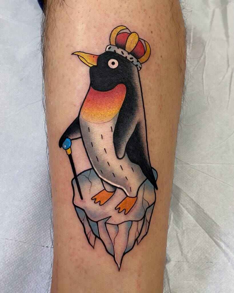 
Cartoon Style Penguin TattooO IMAGE