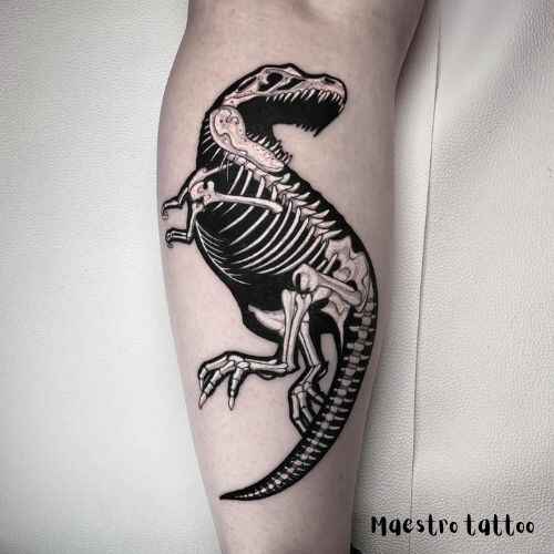 Dinosaur Skeleton Tattoos image