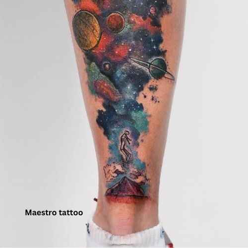 Galaxy Cloudscape tattoo picture