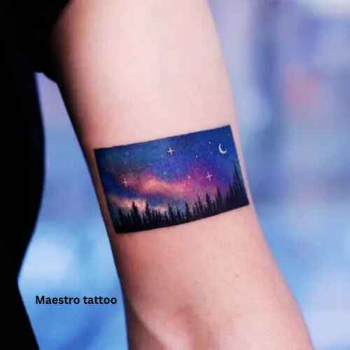 Galaxy Cloudscape tattoo image