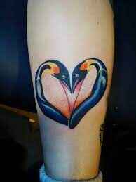 Heart Shaped Penguin tattoo image