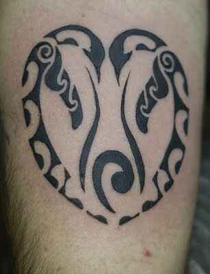 Heart Shaped Penguin tattoo image