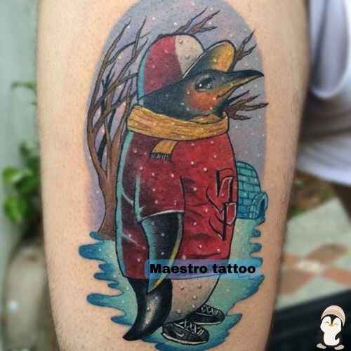 
Igloo home Penguin Tattoo IMAGE