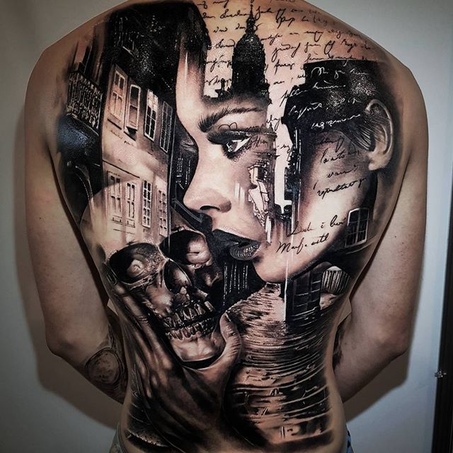 Posthuman Back Panel tattoo image