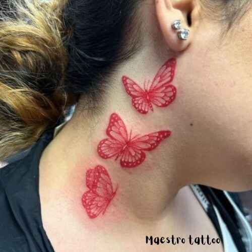 Red-color-Butterfly-Tattoo