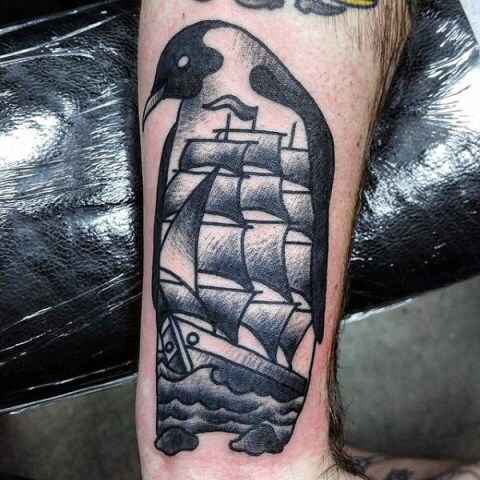 Steering a Ship penguin 1 by maestro tattoo