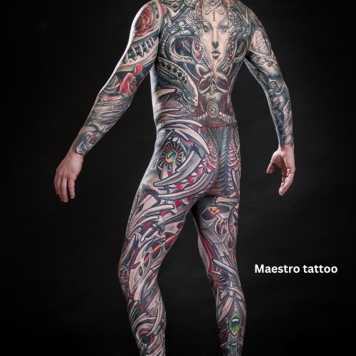 Tech Priestess Full Body Suit tattoo image