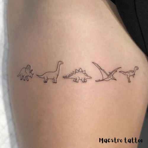 cute baby Dinosaur Tattoos Designs Ideas 4 by maestro tattoo