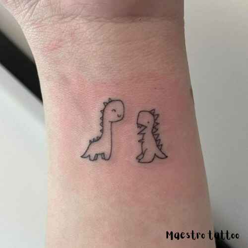 cute baby Dinosaur Tattoos Designs Ideas 6 by maestro tattoo