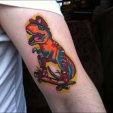 Glow in the Dark Dinosaur Tattoo image