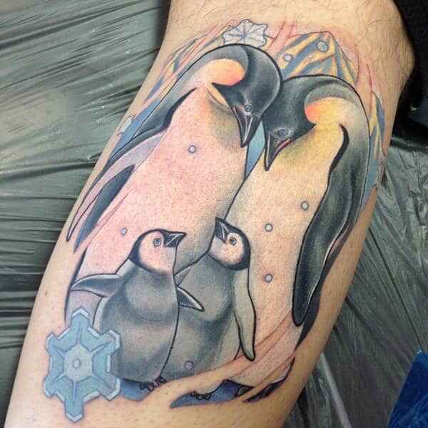Penguin FAMILY Tattoo IMAGE