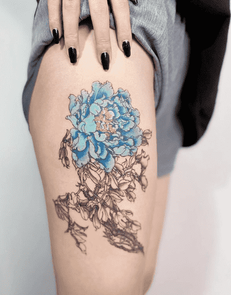41Thigh Tattoos for Women33 1 by maestro tattoo