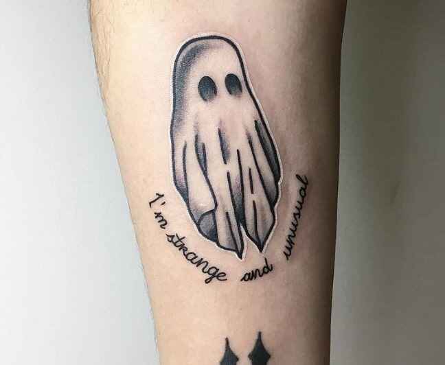 Small cute halloween flash tattoo image