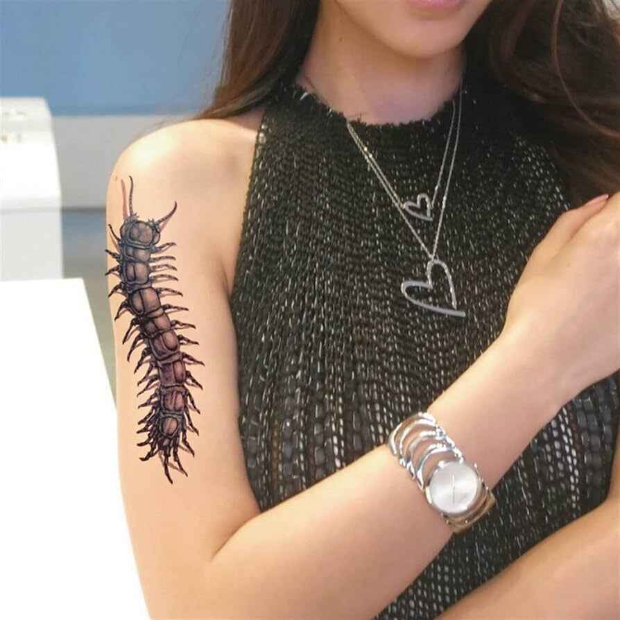 arm centipede tattoo image