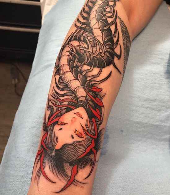 Japanese Centipede Tattoo image