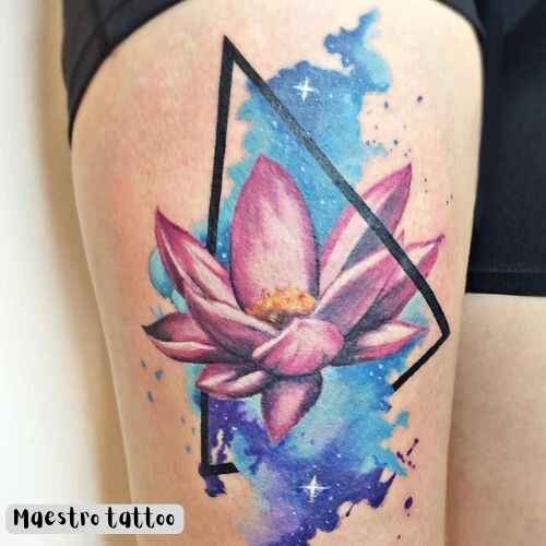 lotus thigh tattoo designs 2 1 by maestro tattoo