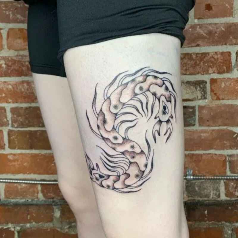 Thigh Centipede Tattoo
image