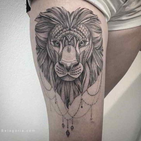 Animal Thigh Mandala Tattoo Designs picture by maestro tattoo