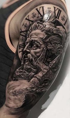 Zeus Tattoo Designs on arm