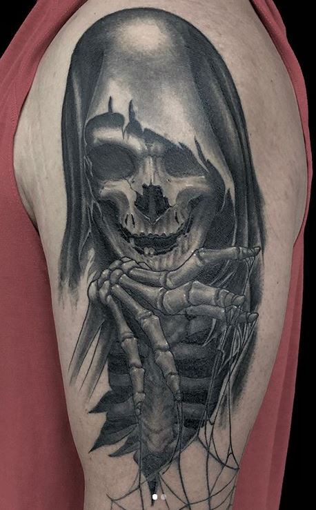 Picture of Angel of Death Tattoo Designs