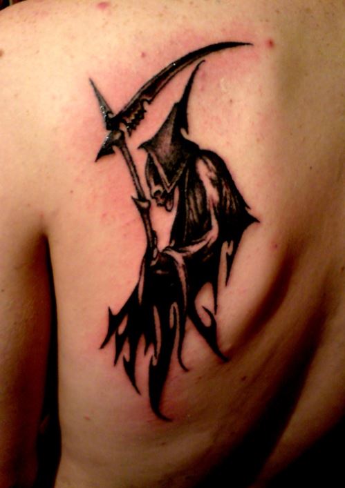 Grim Reaper Tattoo Tribal 03 by maestro tattoo