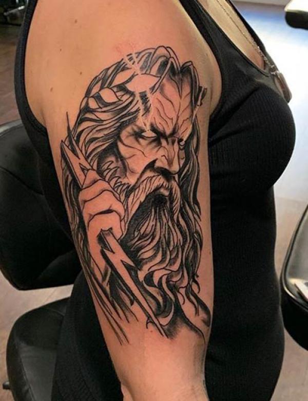 Zeus Tattoo Designs for women