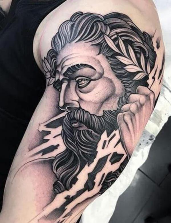 Zeus Tattoo Designs for men