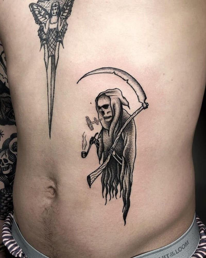 grim reaper tattoo 1 1 by maestro tattoo