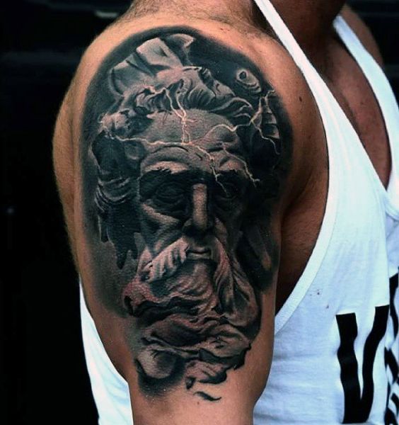 Zeus Tattoo Designs on arm